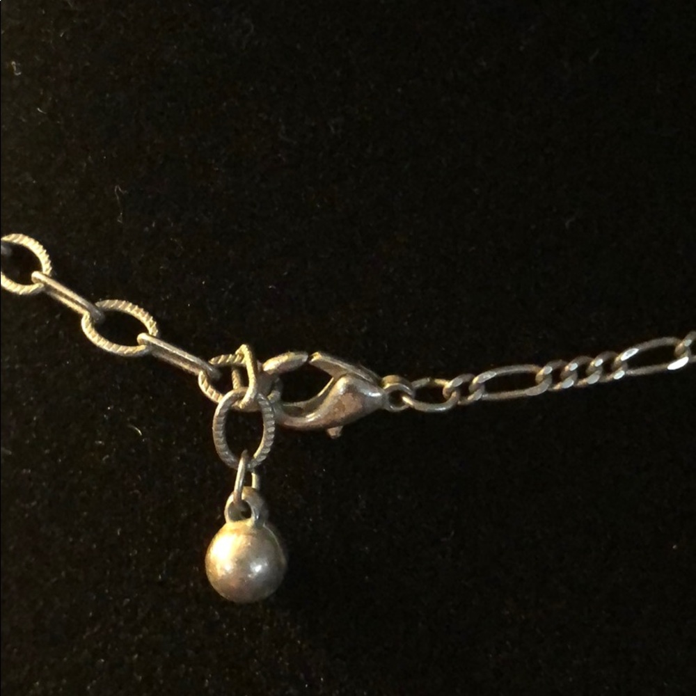 sparkly necklace black and clear rhinestones - Picture 5 of 8